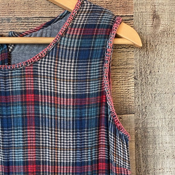 NATURAL LIFE Dresses & Skirts - 100% Cotton Natural Life Multicolor Plaid Midi Dress | Medium